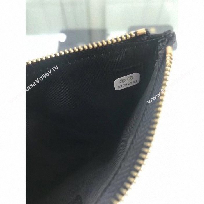 Chanel Grained Leather Boy Pouch Clutch Bag A84478 Black/Gold (hot-9062151)