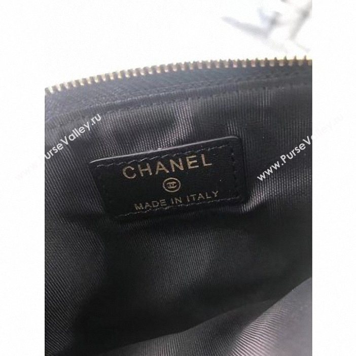 Chanel Lambskin Boy Pouch Clutch Bag A84478 Black/Gold (hot-9062149)