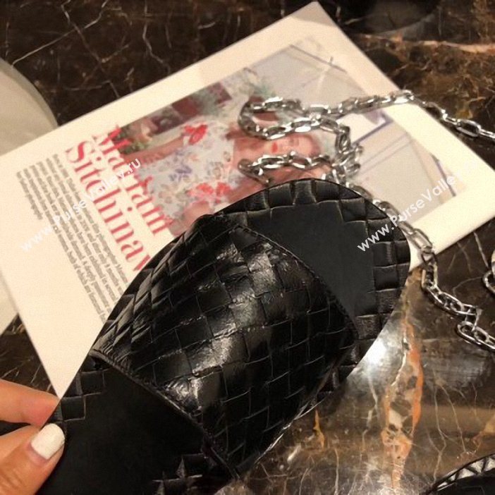 Bottega Veneta Intrecciato Calf Ravello Sandals Black (modeng-9062507)