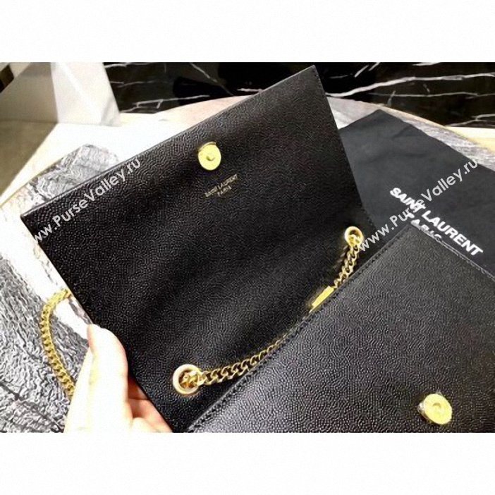 Saint Laurent Grained Leather Kate Chain With Tassel Small Bag 474366 Black/Gold (yida-9062207)