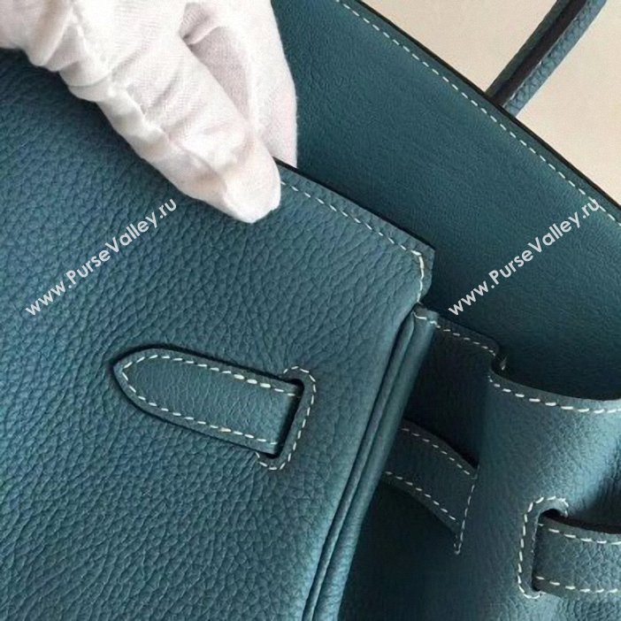 Hermes Birkin 35 Bag in Print Leather Blue (AIYUAN-9062814)