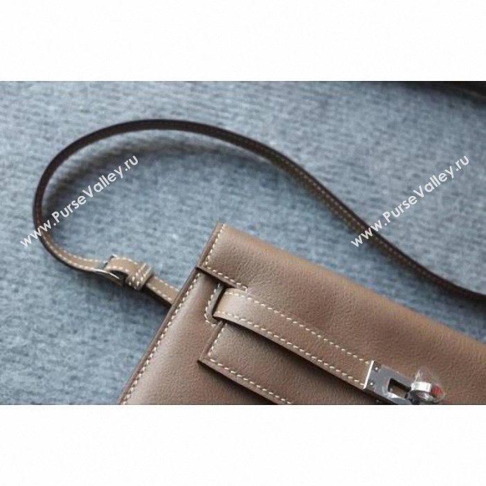 Hermes Kelly Danse Bag in Swift Leather Elephant Gray (AYAN-9062806)