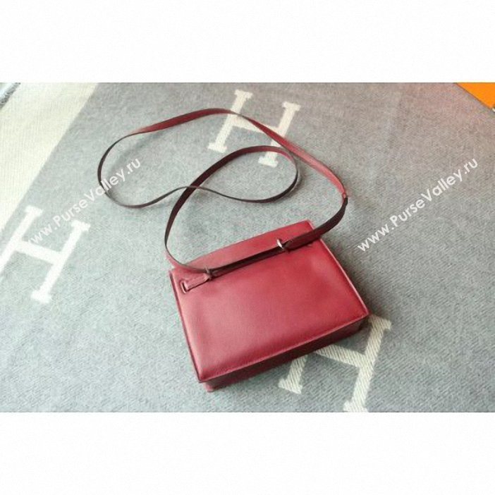 Hermes Kelly Danse Bag in Swift Leather Dark Red (AYAN-9062804)