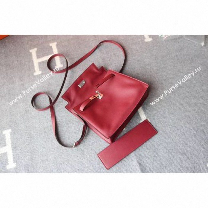 Hermes Kelly Danse Bag in Swift Leather Dark Red (AYAN-9062804)