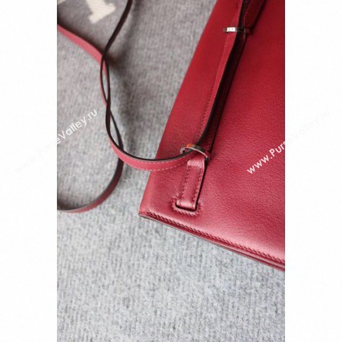 Hermes Kelly Danse Bag in Swift Leather Dark Red (AYAN-9062804)