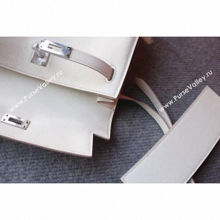 Hermes Kelly Danse Bag in Swift Leather White (AYAN-9062809)