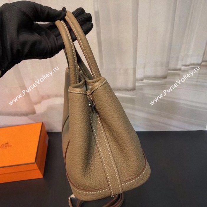 Hermes Mini Garden Party Bag in original togo leather Camel (yvette-9062804)