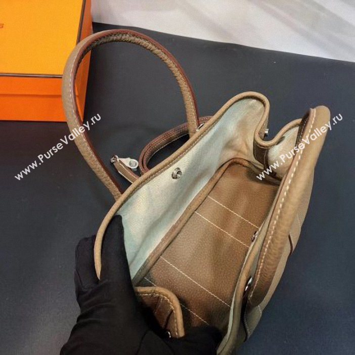 Hermes Mini Garden Party Bag in original togo leather Camel (yvette-9062804)