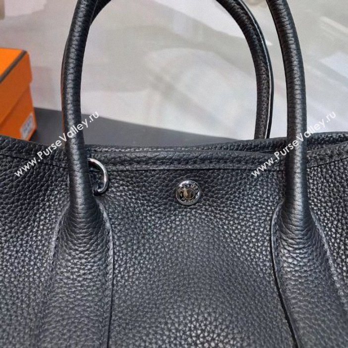 Hermes Mini Garden Party Bag in original togo leather Black (yvette-9062801)