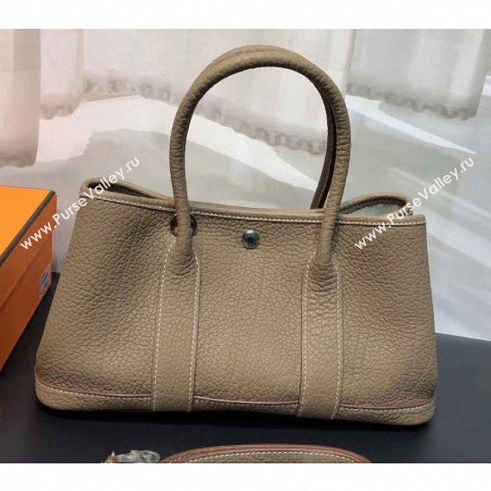 Hermes Mini Garden Party Bag in original togo leather Camel (yvette-9062804)