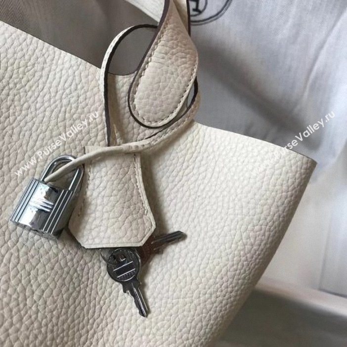 Hermes Picotin Lock 18/22cm Bag white (fuli-68)