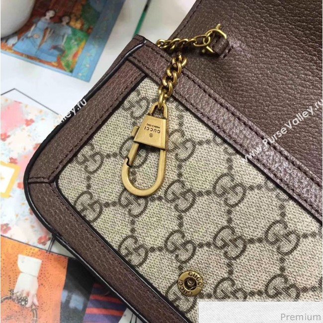 Gucci GG Marmont Matelassé Super Mini Bag 476433 Beige/Brown 2019 (JM-9032209)