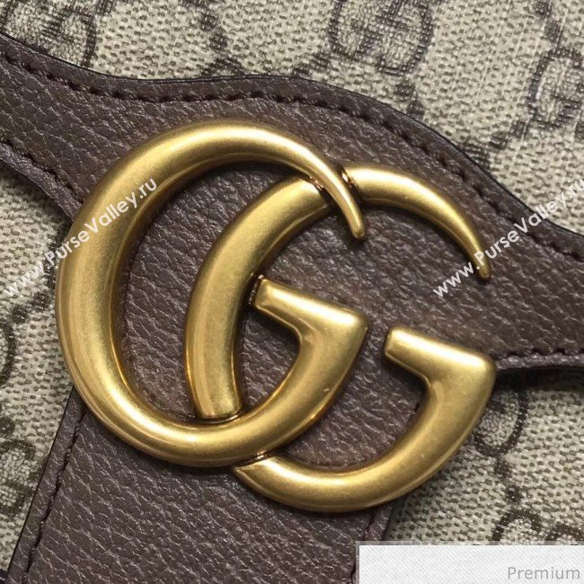 Gucci GG Leather Marmont Matelassé Shoulder Bag ‎443497 Beige/Brown 2019 (JM-9032215)
