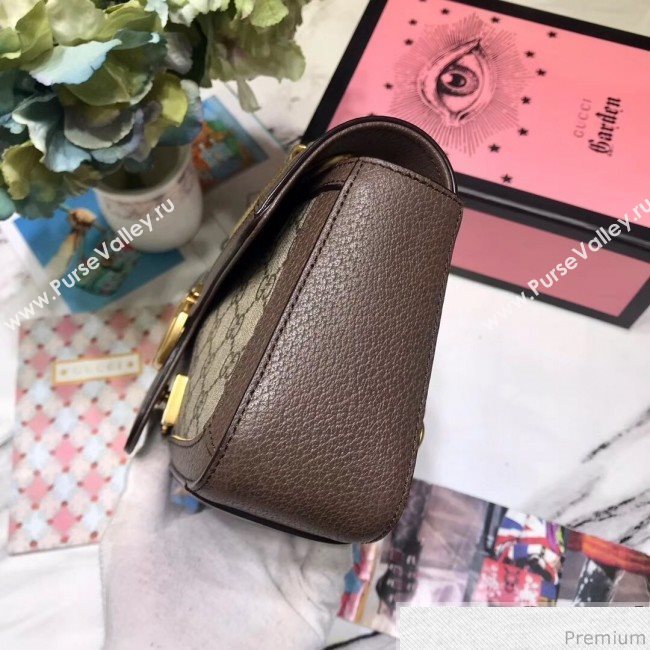 Gucci GG Leather Marmont Matelassé Shoulder Bag ‎443497 Beige/Brown 2019 (JM-9032215)