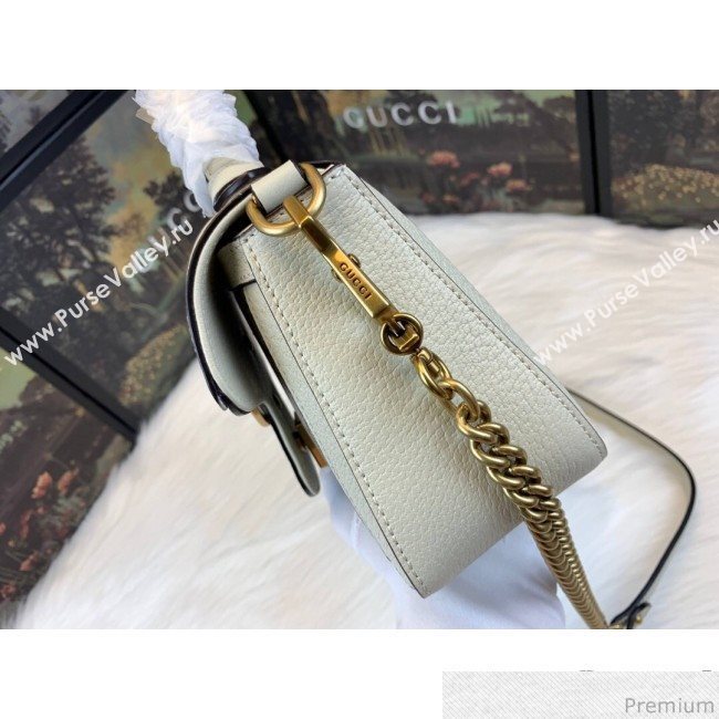 Gucci GG Leather Marmont Matelassé Mini Top Handle Bag Beige/White 2019 (JM-9032216)