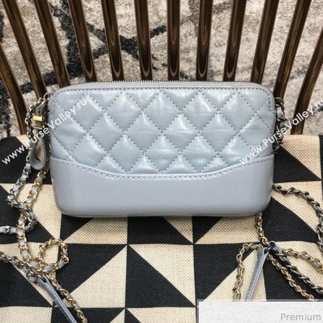 Chanel Gabrielle Clutch on Chain/Mini Bag A94505 Light Blue 2019 (JDH-9032506)
