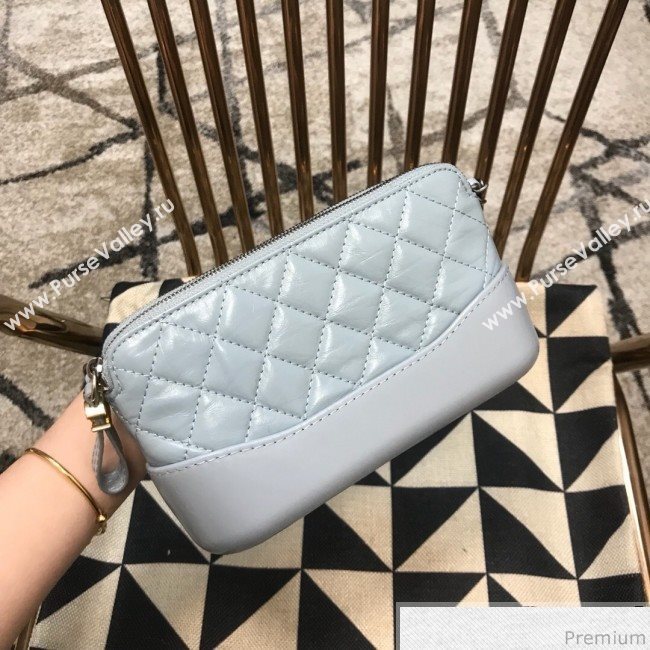 Chanel Gabrielle Clutch on Chain/Mini Bag A94505 Light Blue 2019 (JDH-9032506)