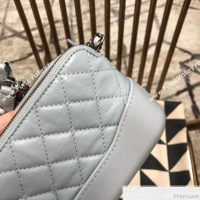 Chanel Gabrielle Clutch on Chain/Mini Bag A94505 Light Blue 2019 (JDH-9032506)