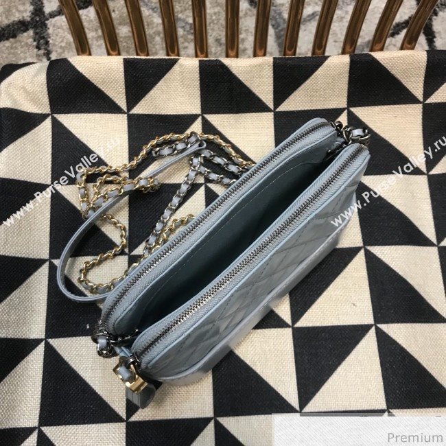 Chanel Gabrielle Clutch on Chain/Mini Bag A94505 Light Blue 2019 (JDH-9032506)