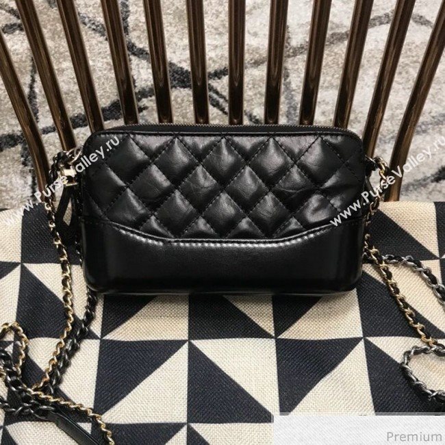 Chanel Gabrielle Clutch on Chain/Mini Bag A94505 Black 2019 (JDH-9032507)