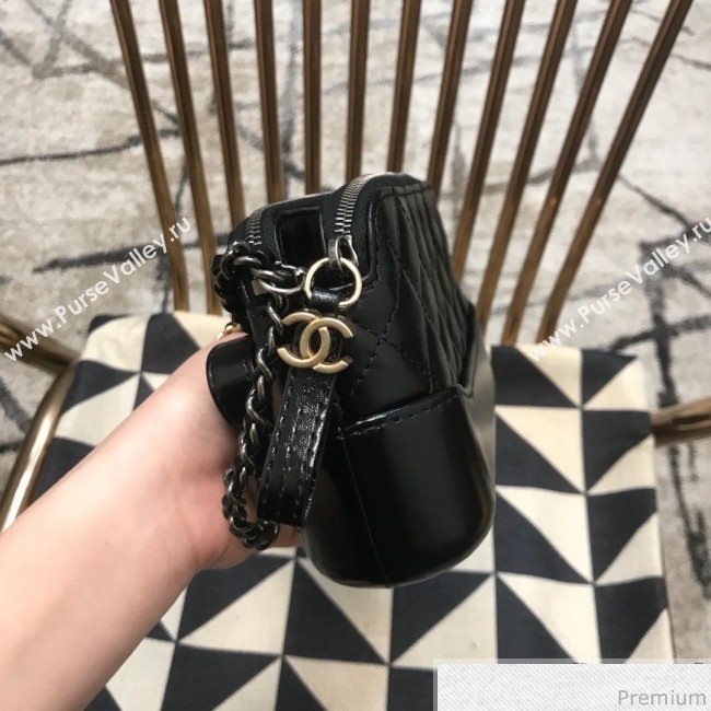 Chanel Gabrielle Clutch on Chain/Mini Bag A94505 Black 2019 (JDH-9032507)