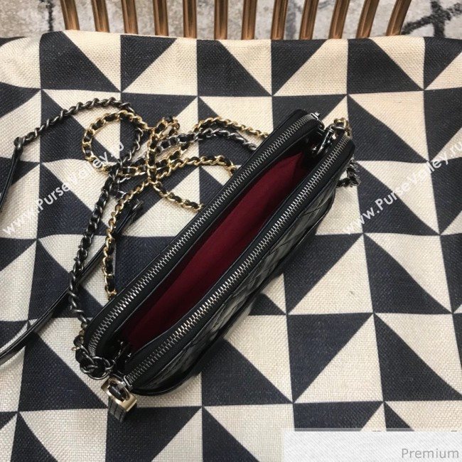 Chanel Gabrielle Clutch on Chain/Mini Bag A94505 Black 2019 (JDH-9032507)