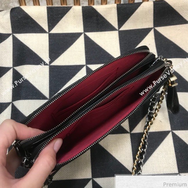 Chanel Gabrielle Clutch on Chain/Mini Bag A94505 Black 2019 (JDH-9032507)