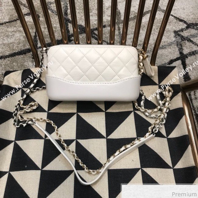 Chanel Gabrielle Clutch on Chain/Mini Bag A94505 White 2019 (JDH-9032508)