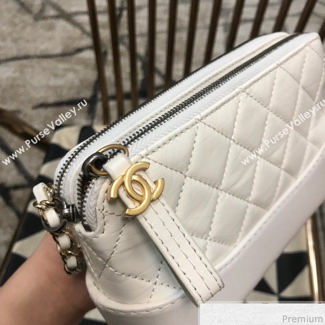 Chanel Gabrielle Clutch on Chain/Mini Bag A94505 White 2019 (JDH-9032508)