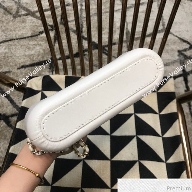 Chanel Gabrielle Clutch on Chain/Mini Bag A94505 White 2019 (JDH-9032508)