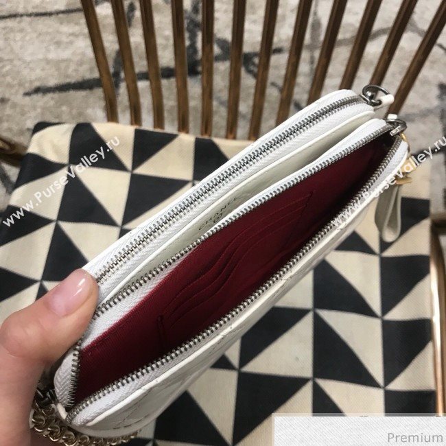 Chanel Gabrielle Clutch on Chain/Mini Bag A94505 White 2019 (JDH-9032508)