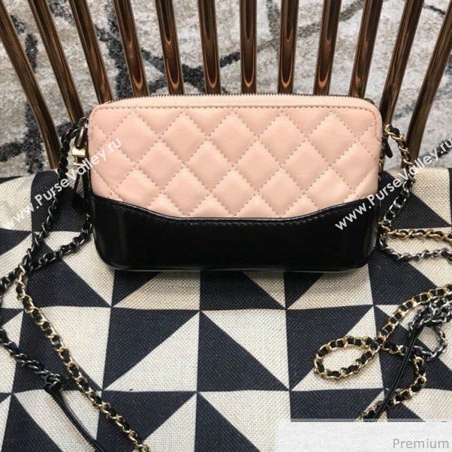 Chanel Gabrielle Clutch on Chain/Mini Bag A94505 Pink/Black 2019 (JDH-9032509)