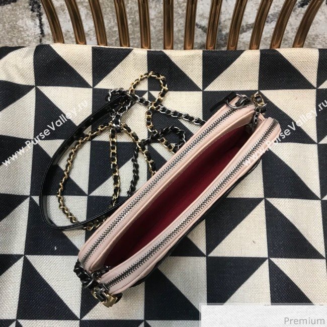 Chanel Gabrielle Clutch on Chain/Mini Bag A94505 Pink/Black 2019 (JDH-9032509)