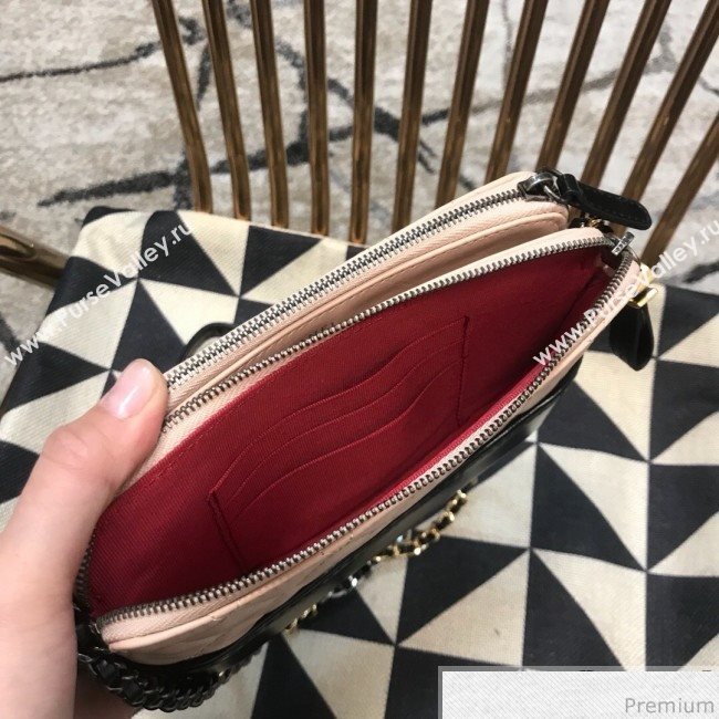 Chanel Gabrielle Clutch on Chain/Mini Bag A94505 Pink/Black 2019 (JDH-9032509)