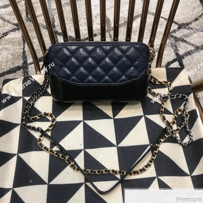 Chanel Gabrielle Clutch on Chain/Mini Bag A94505 Dark Blue/Black 2019 (JDH-9032510)