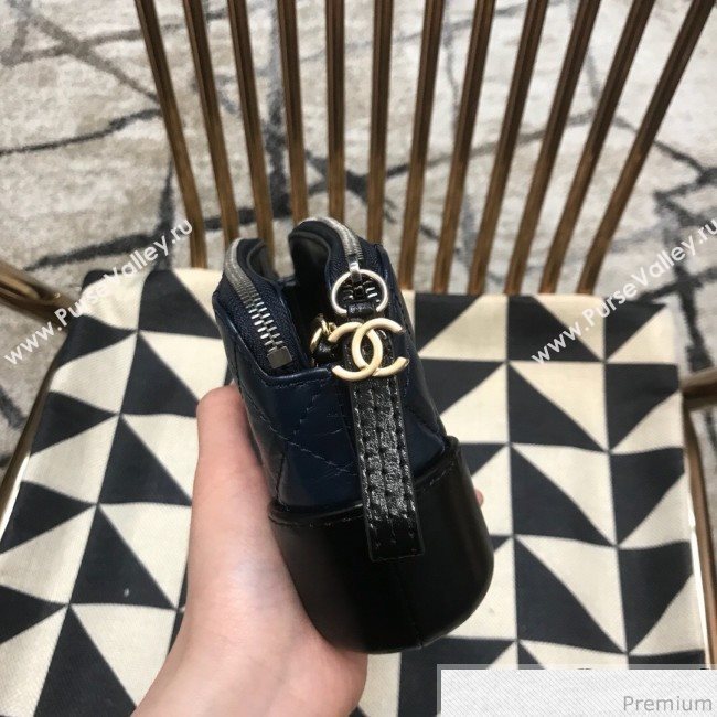 Chanel Gabrielle Clutch on Chain/Mini Bag A94505 Dark Blue/Black 2019 (JDH-9032510)