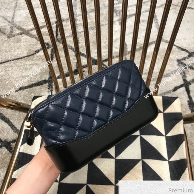 Chanel Gabrielle Clutch on Chain/Mini Bag A94505 Dark Blue/Black 2019 (JDH-9032510)