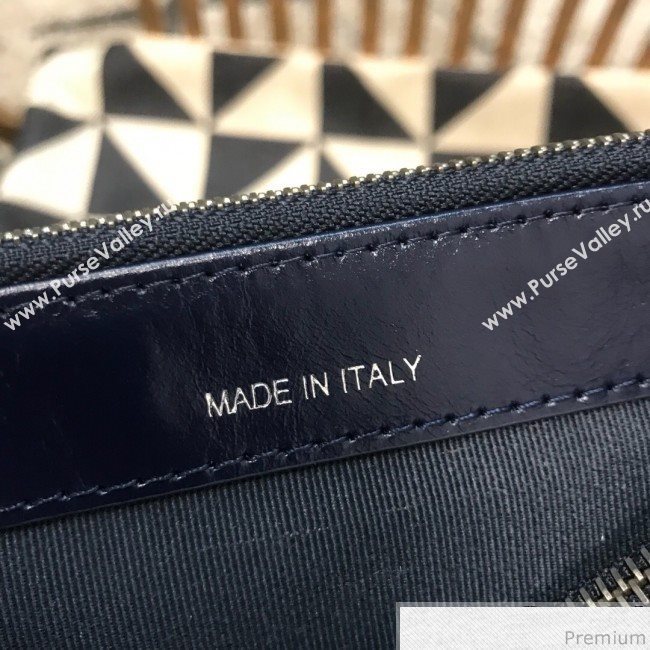 Chanel Gabrielle Clutch on Chain/Mini Bag A94505 Blue Tweed 2019 (JDH-9032516)