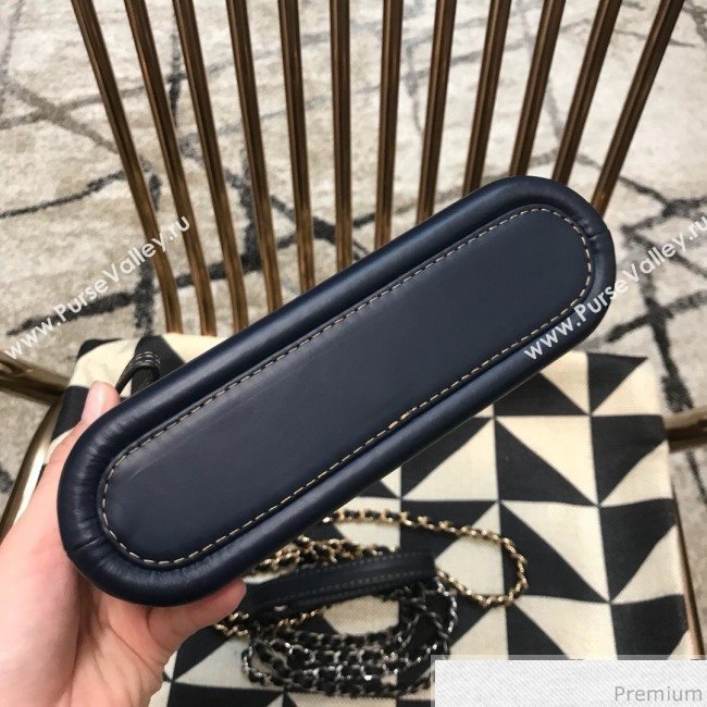 Chanel Gabrielle Clutch on Chain/Mini Bag A94505 Blue Fabric 2019 (JDH-9032514)