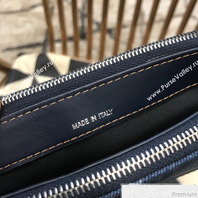 Chanel Gabrielle Clutch on Chain/Mini Bag A94505 Blue Fabric 2019 (JDH-9032514)