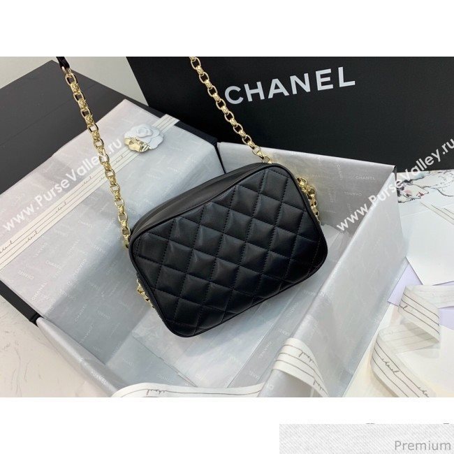 Chanel Lambskin Tassel Camera Case AS0001 Black 2019 (PPP-9032520)