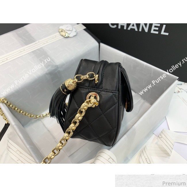 Chanel Lambskin Tassel Camera Case AS0001 Black 2019 (PPP-9032520)