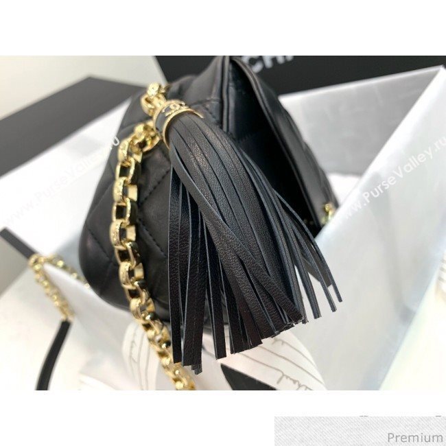 Chanel Lambskin Tassel Camera Case AS0001 Black 2019 (PPP-9032520)