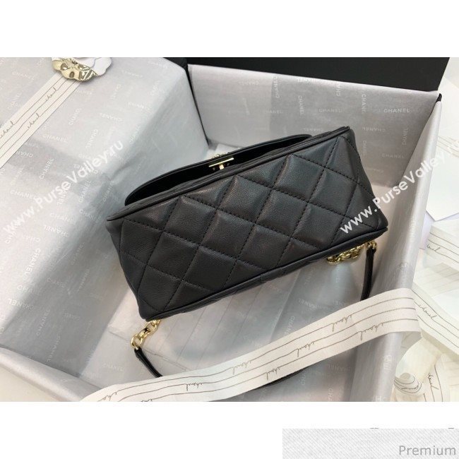 Chanel Lambskin Tassel Camera Case AS0001 Black 2019 (PPP-9032520)