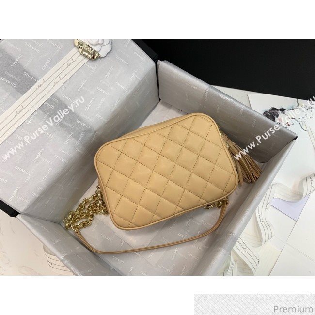 Chanel Lambskin Tassel Camera Case AS0001 Light Beige 2019 (PPP-9032519)