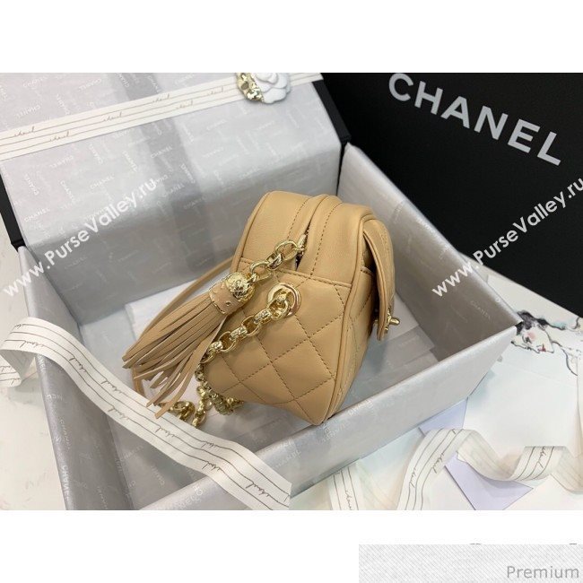 Chanel Lambskin Tassel Camera Case AS0001 Light Beige 2019 (PPP-9032519)