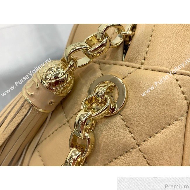 Chanel Lambskin Tassel Camera Case AS0001 Light Beige 2019 (PPP-9032519)