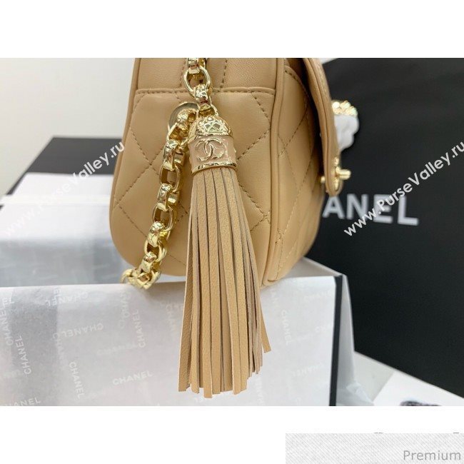 Chanel Lambskin Tassel Camera Case AS0001 Light Beige 2019 (PPP-9032519)
