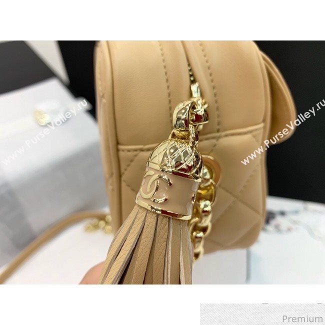 Chanel Lambskin Tassel Camera Case AS0001 Light Beige 2019 (PPP-9032519)