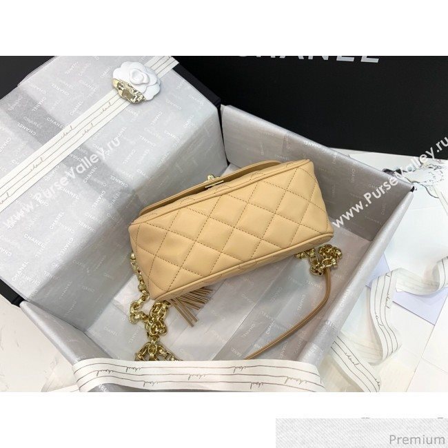 Chanel Lambskin Tassel Camera Case AS0001 Light Beige 2019 (PPP-9032519)